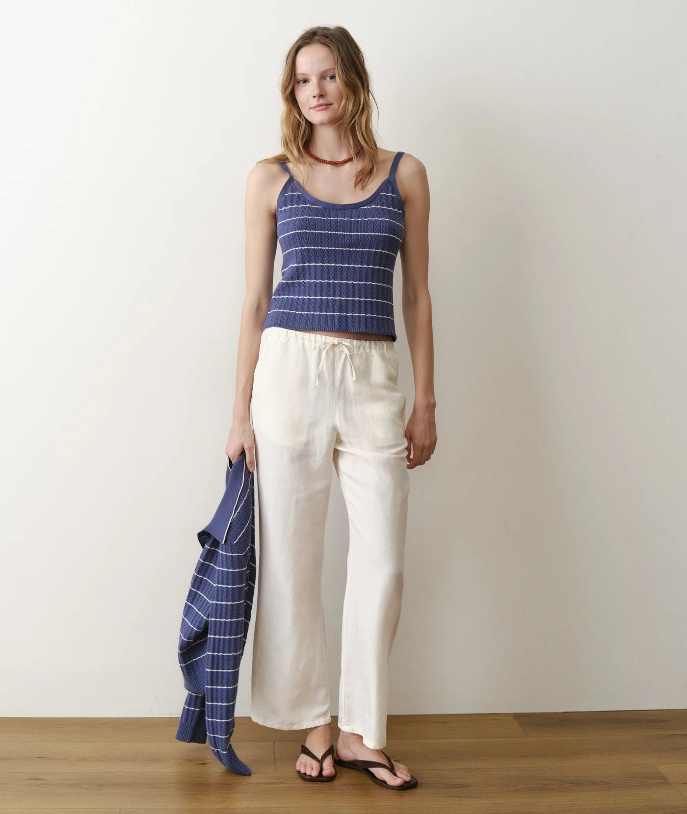 Linen Drawstring Pant