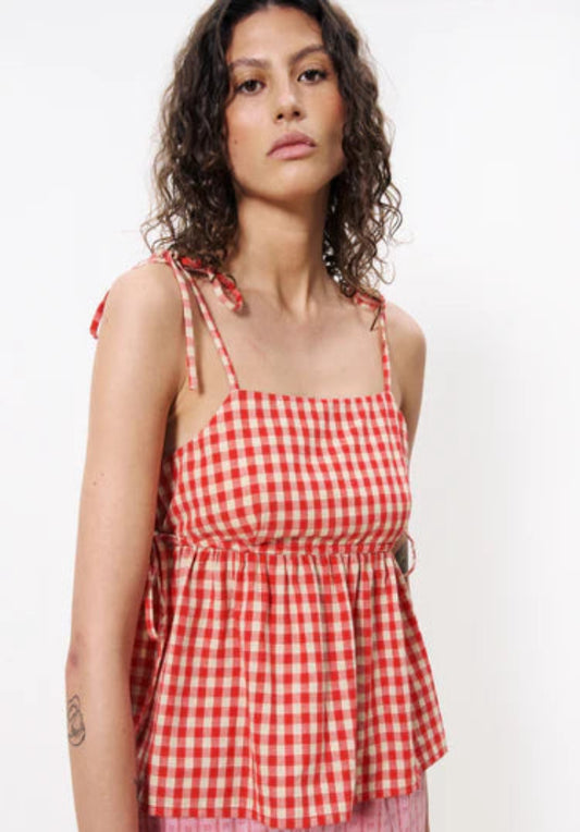 FRNCH Corentine Red Top