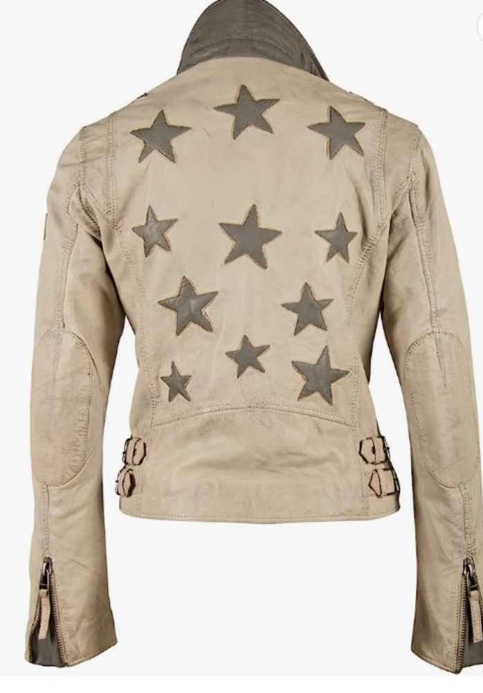 Christy Scatter Star Leather Jacket