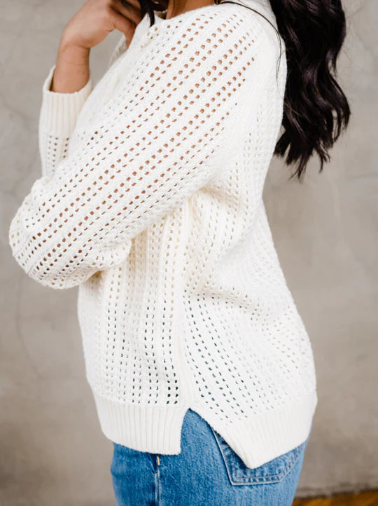 Able Taylor Amond Mesh Sweater