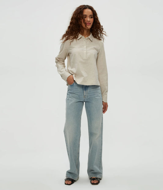 Michael Stars Nat Collar Top