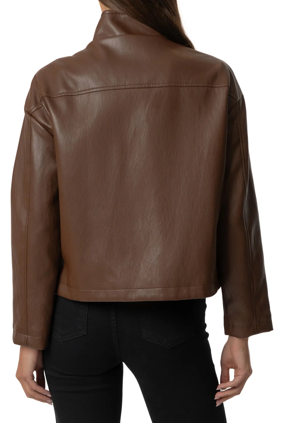 Kut from the Kloth Wren Shoulder Faux Leather Jacket