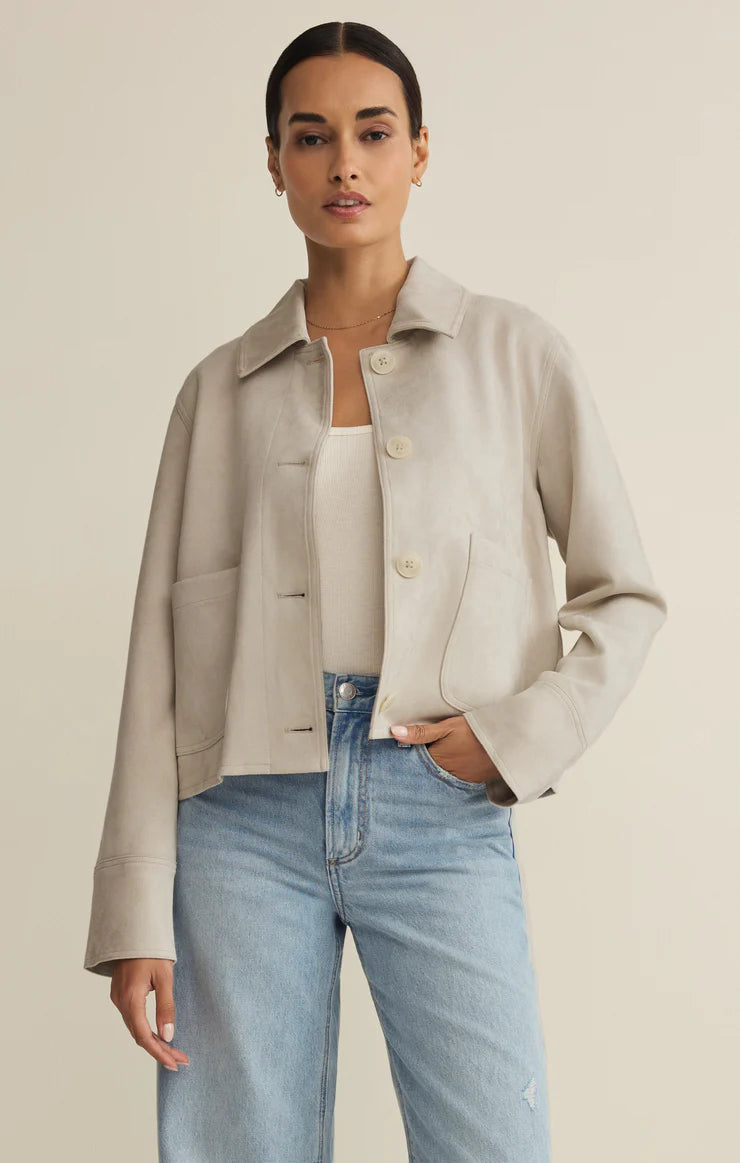Z Supply Dillion Faux Suede Jacket
