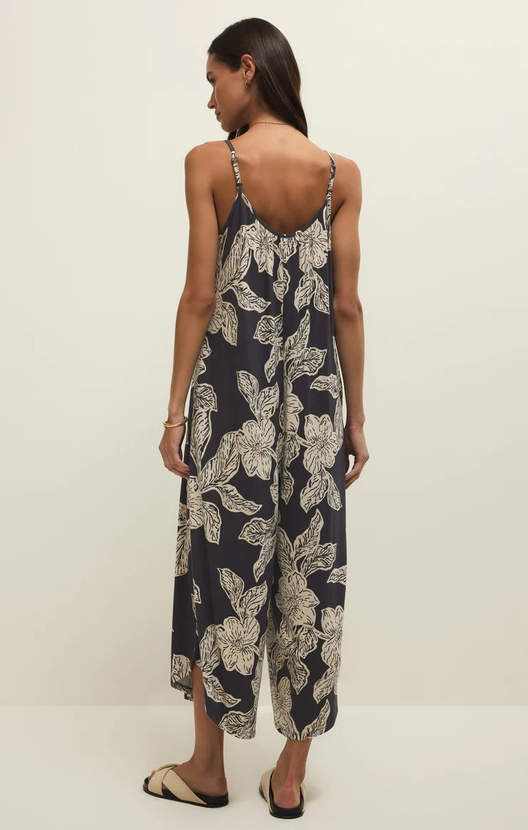 Z Supply Flared Asha Floral Jumpsuit
