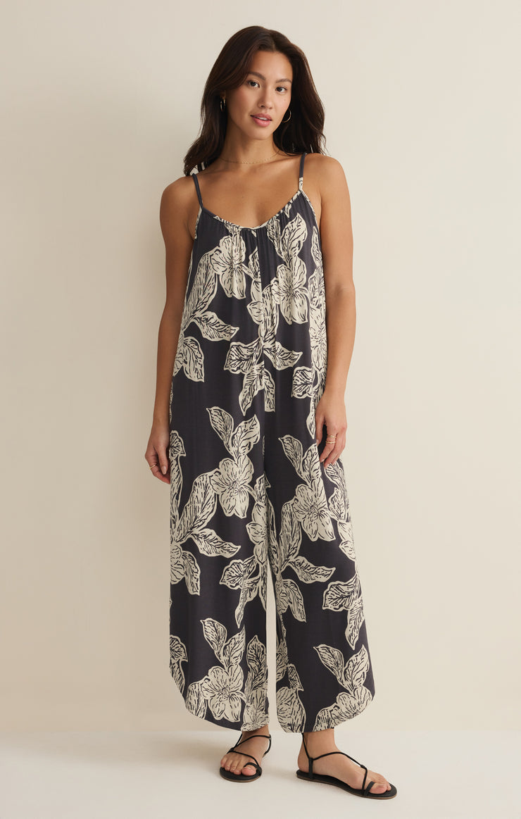 Z Supply Flared Asha Floral Jumpsuit
