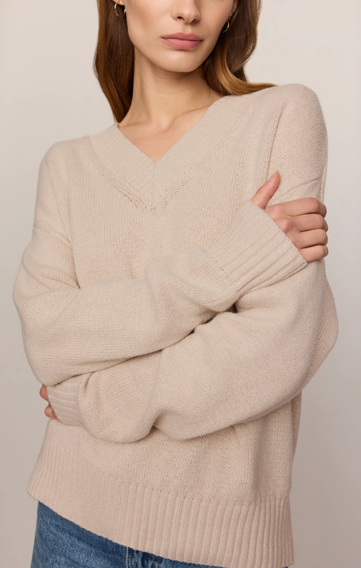 Z Supply Cloud Spud V-Neck Sweater