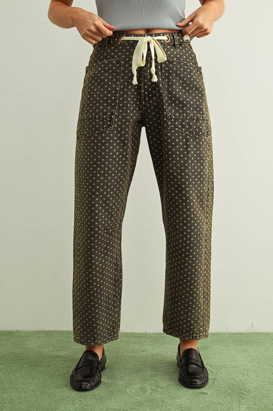 POLKA DOT PANTS W/ BELT