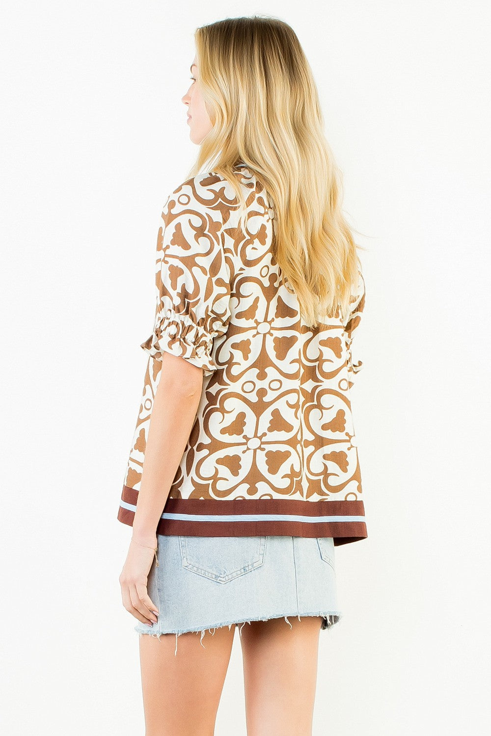 Tie Pattern Top