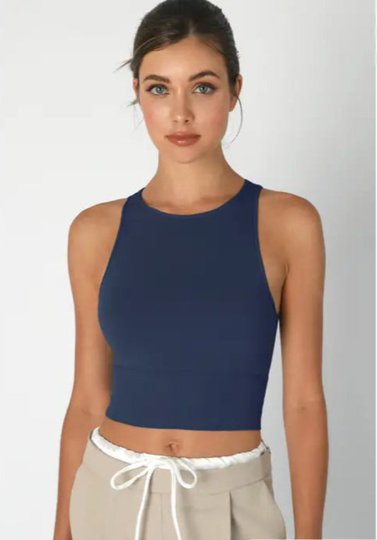NIKIBIKI Highneck Crop Top