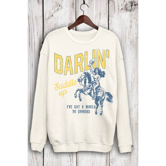 DARLIN SADDLE UP MINERAL SWEATSHIRTS