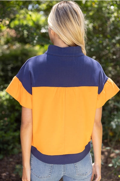 Color Block French-Terry