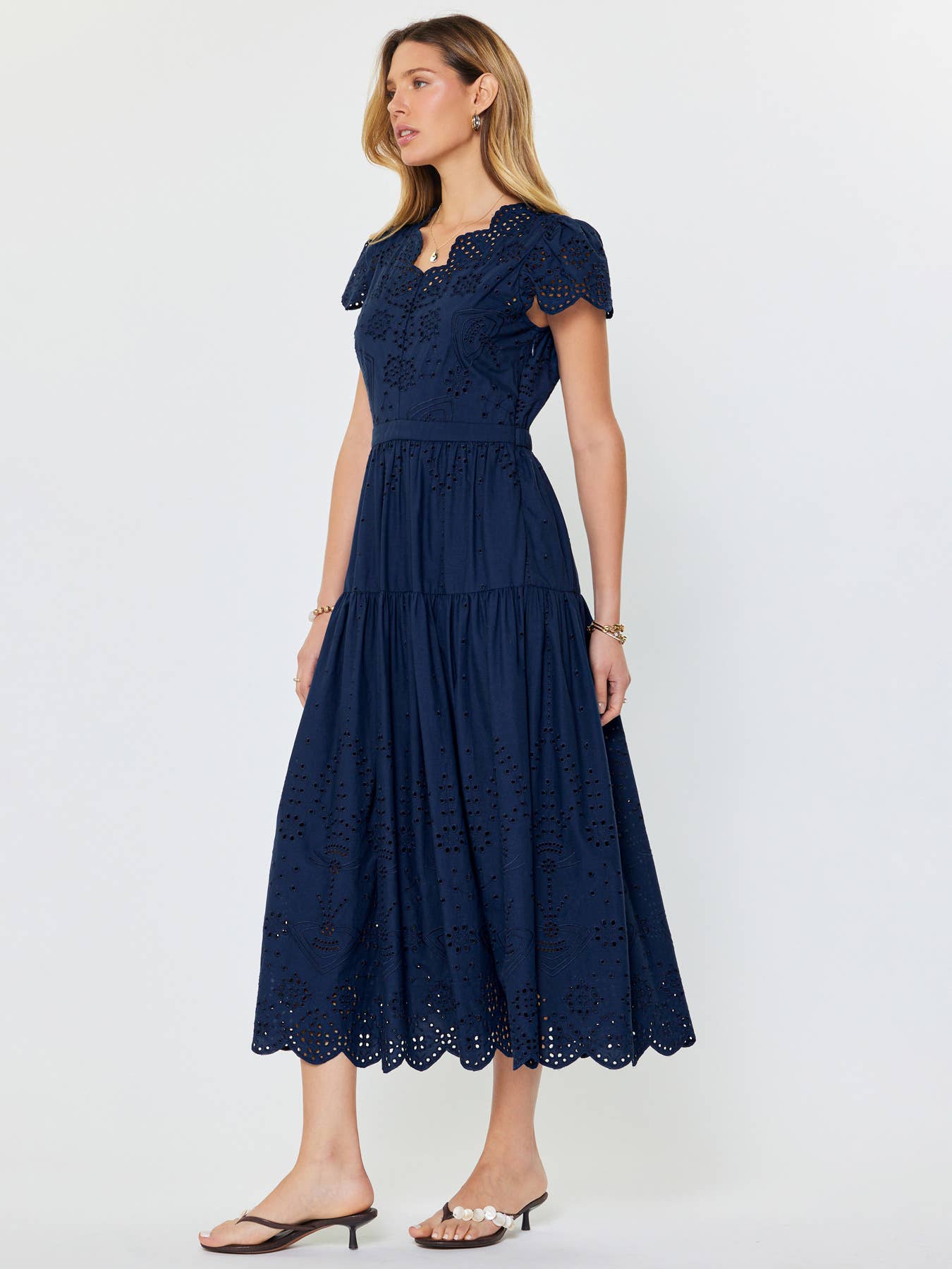 Eyelet Embroidered Maxi Dress