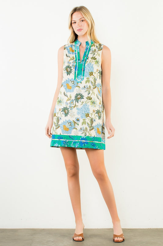 Sleeveless Floral Mini