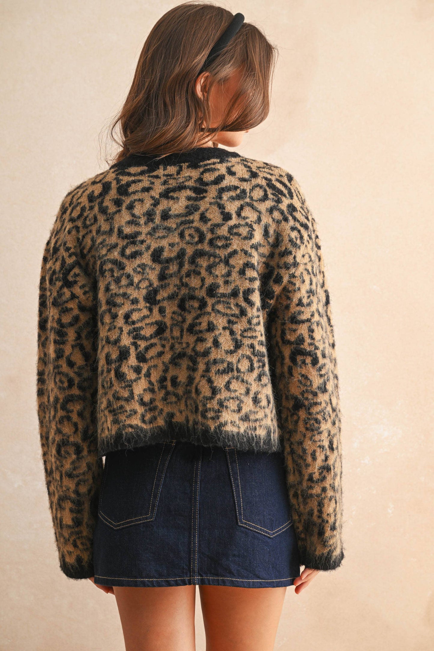 Leopard Cardi