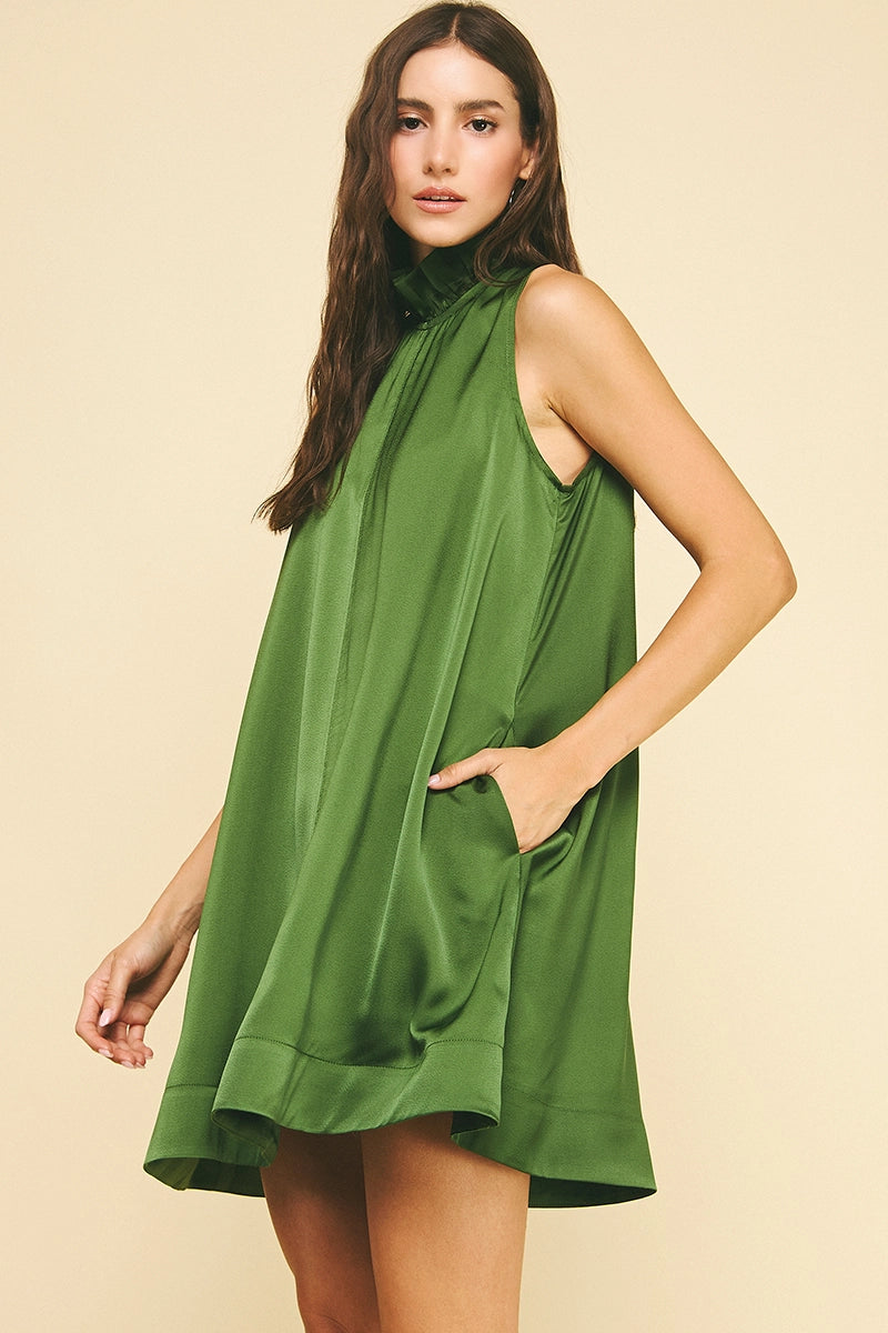 Lucky Green Mini Dress