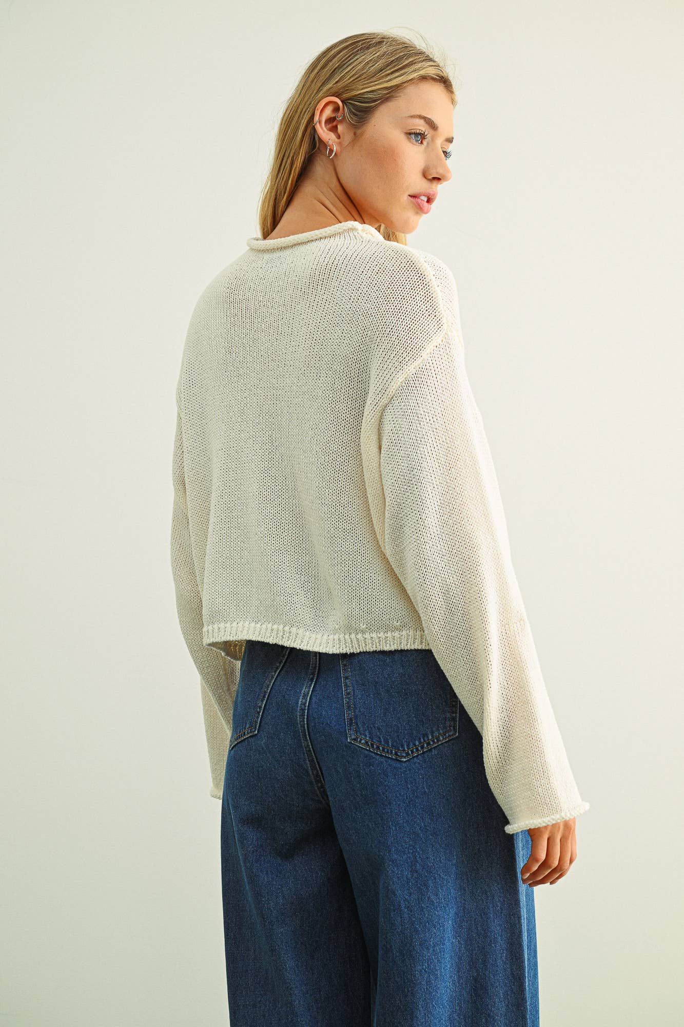Matcha Button Front Cardi