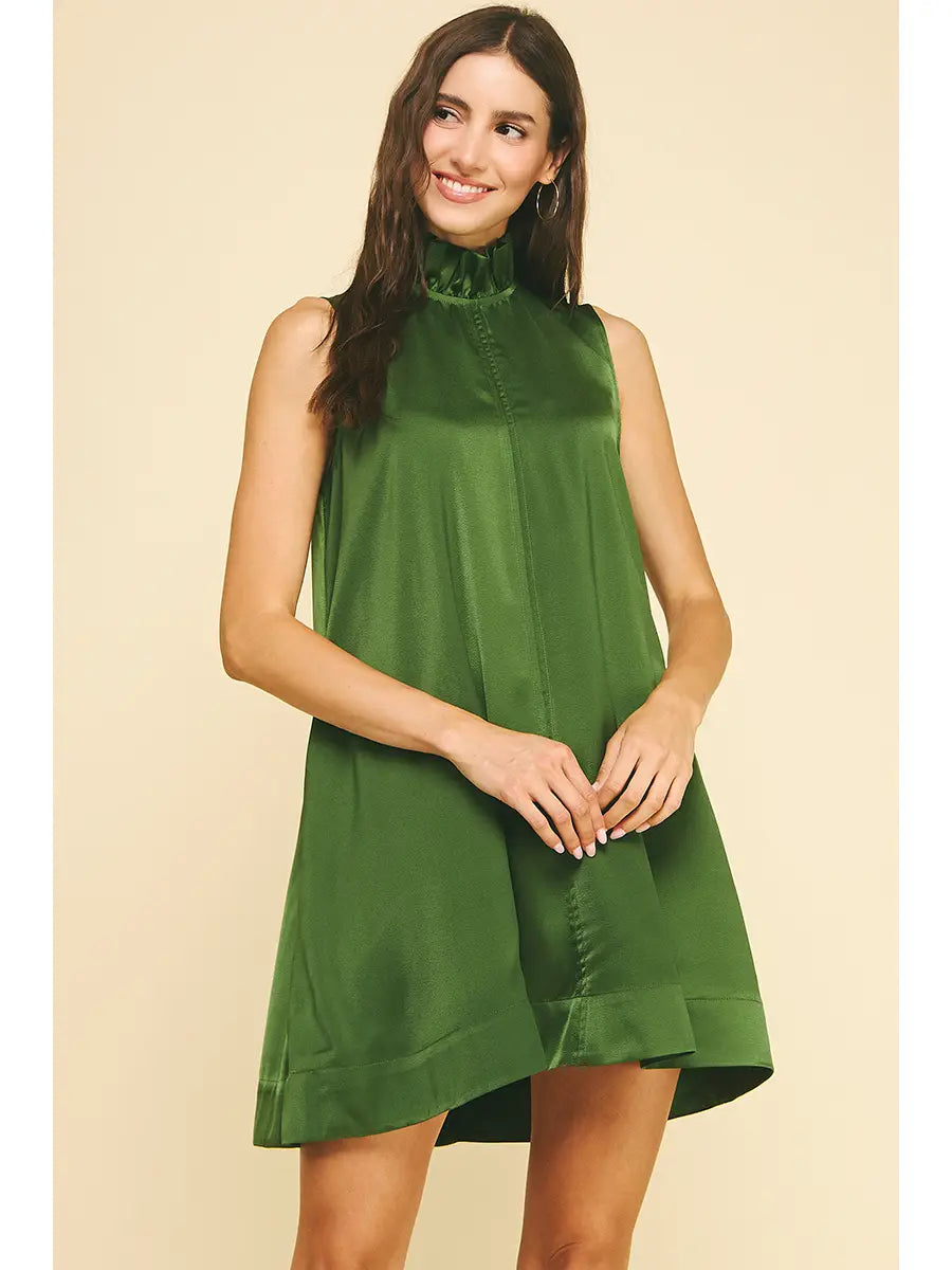 Lucky Green Mini Dress