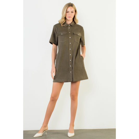 Whitney Suede Dress