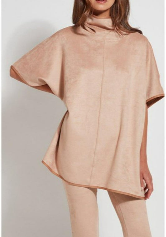 Velveteen Reversible Suede Poncho