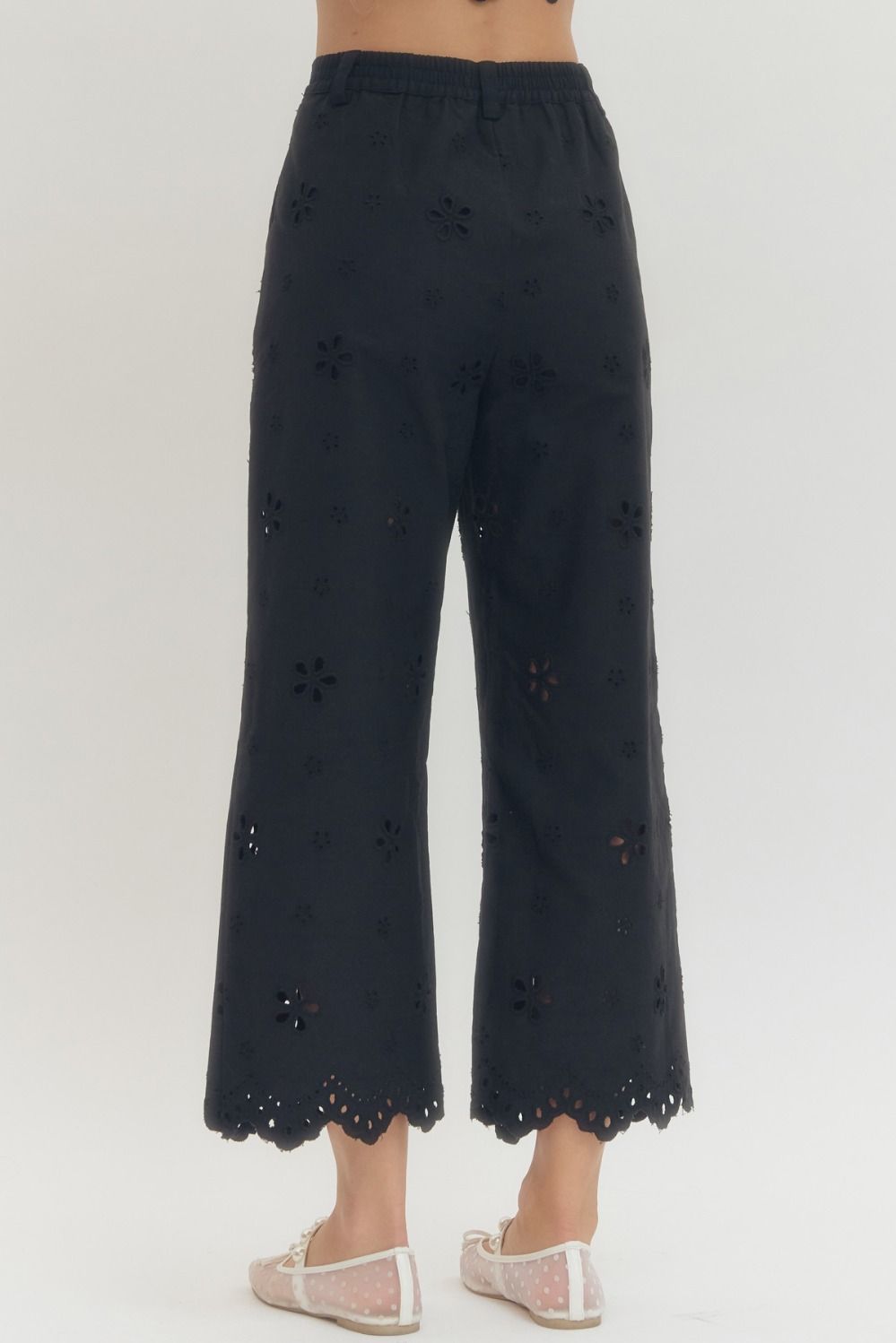 Eyelet Wide Leg