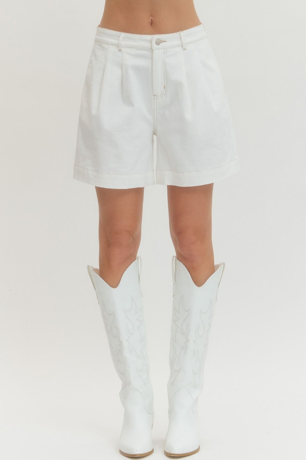 Crisp Pleated Shorts