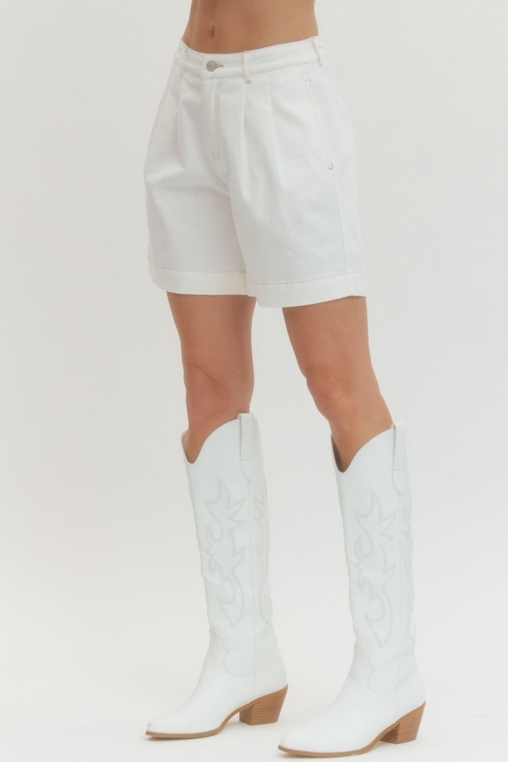 Crisp Pleated Shorts