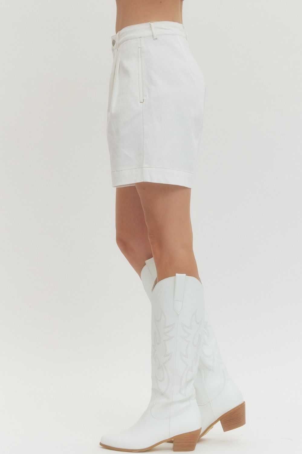 Crisp Pleated Shorts