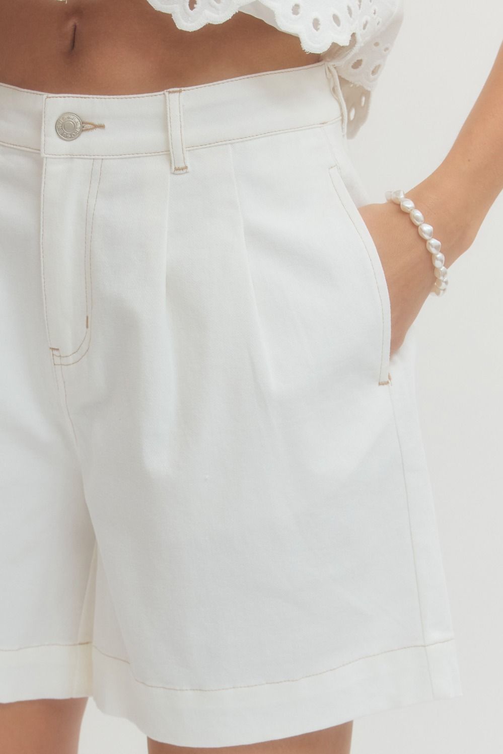 Crisp Pleated Shorts