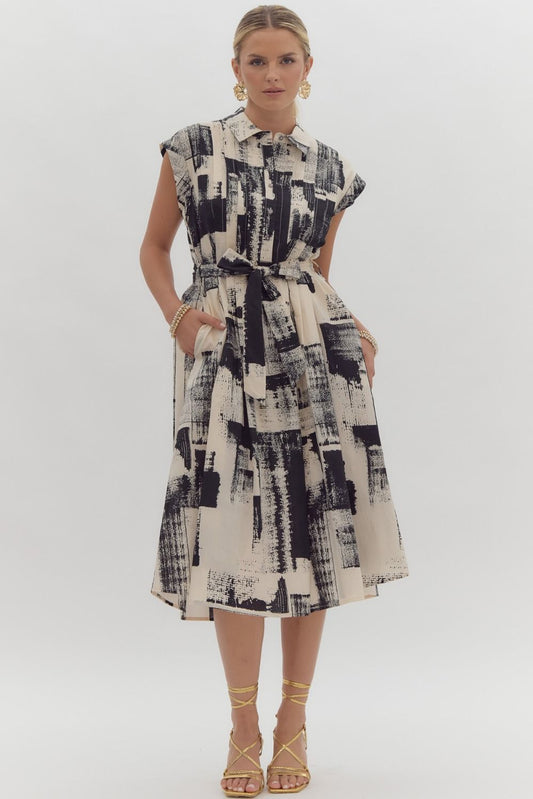 Black Abstract Dress