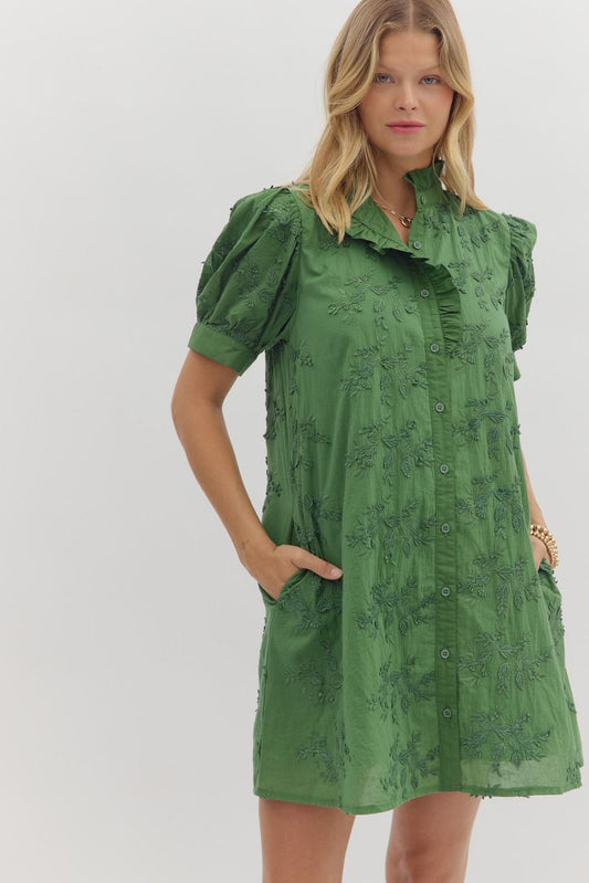 Floral Applique Dress