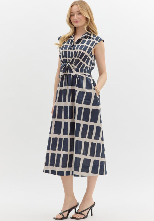 Abbey Abstract Dress