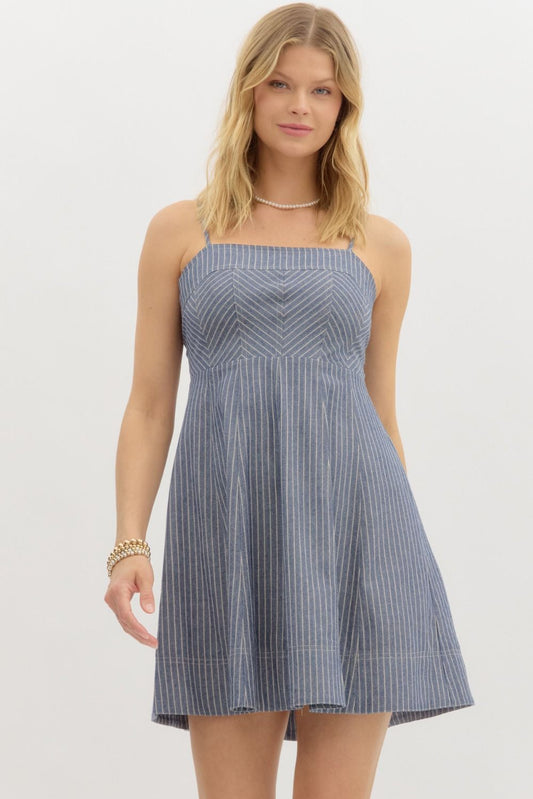 Black Pinstripe Dress