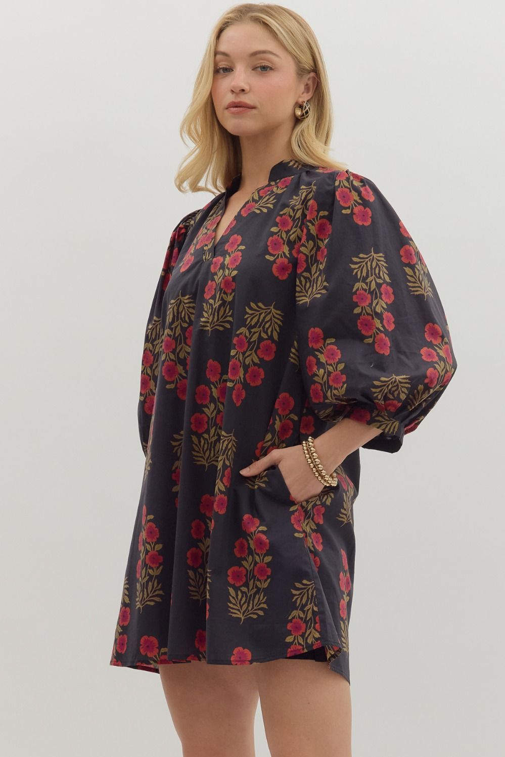 Olives Floral Dress