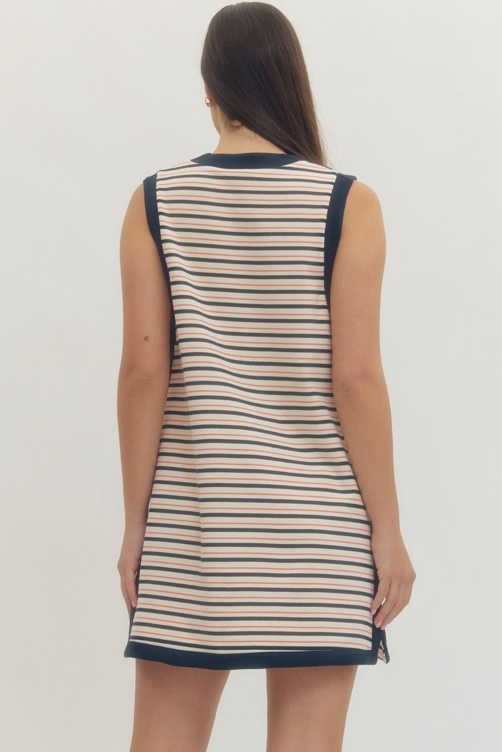 Striped Sleeveless Mini