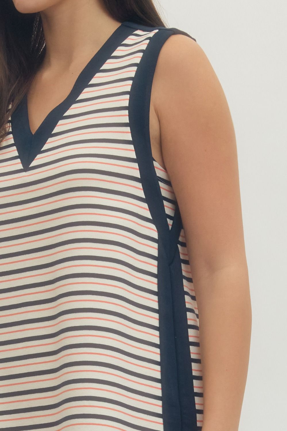 Striped Sleeveless Mini