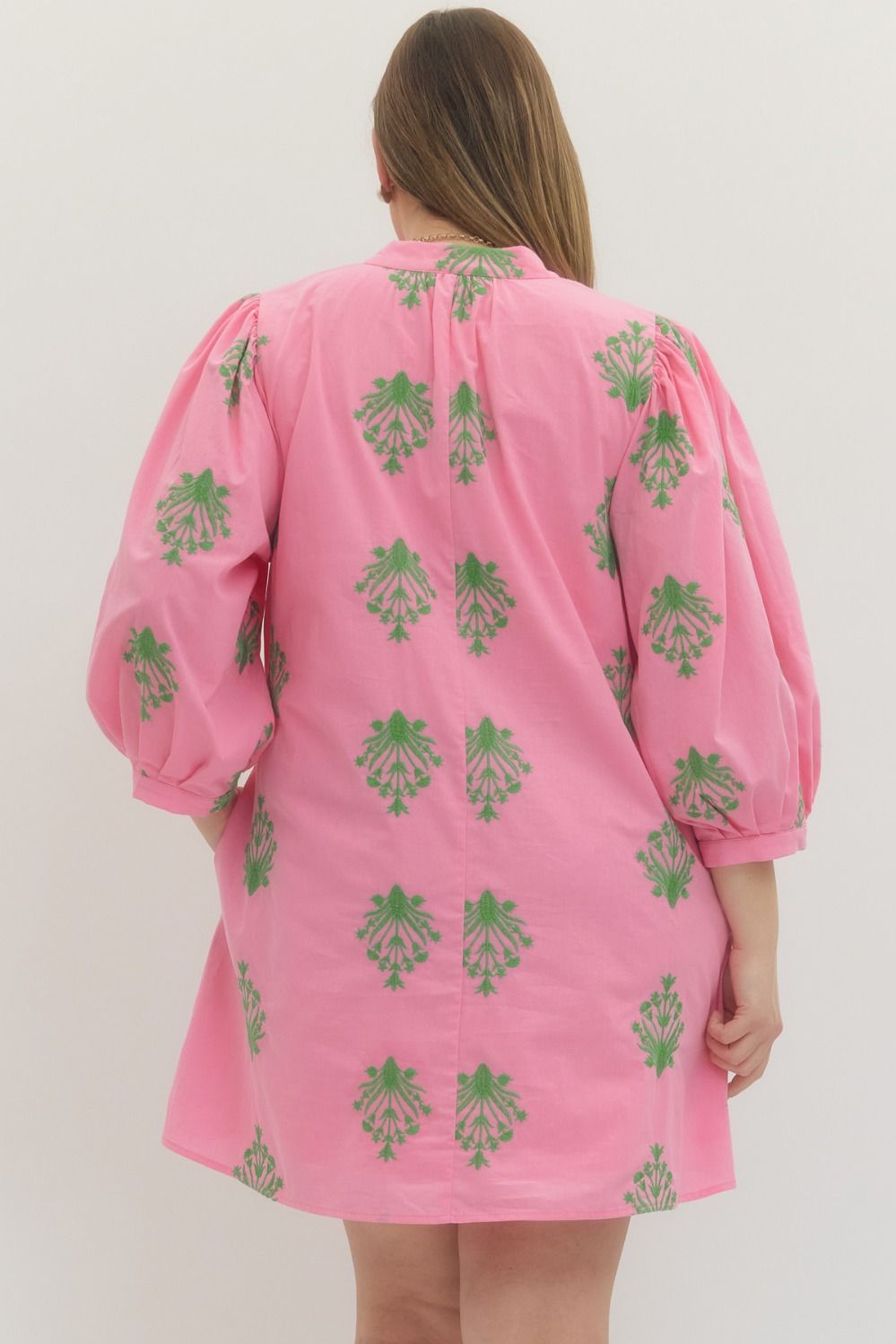 Pink Puff Sleeve Mini