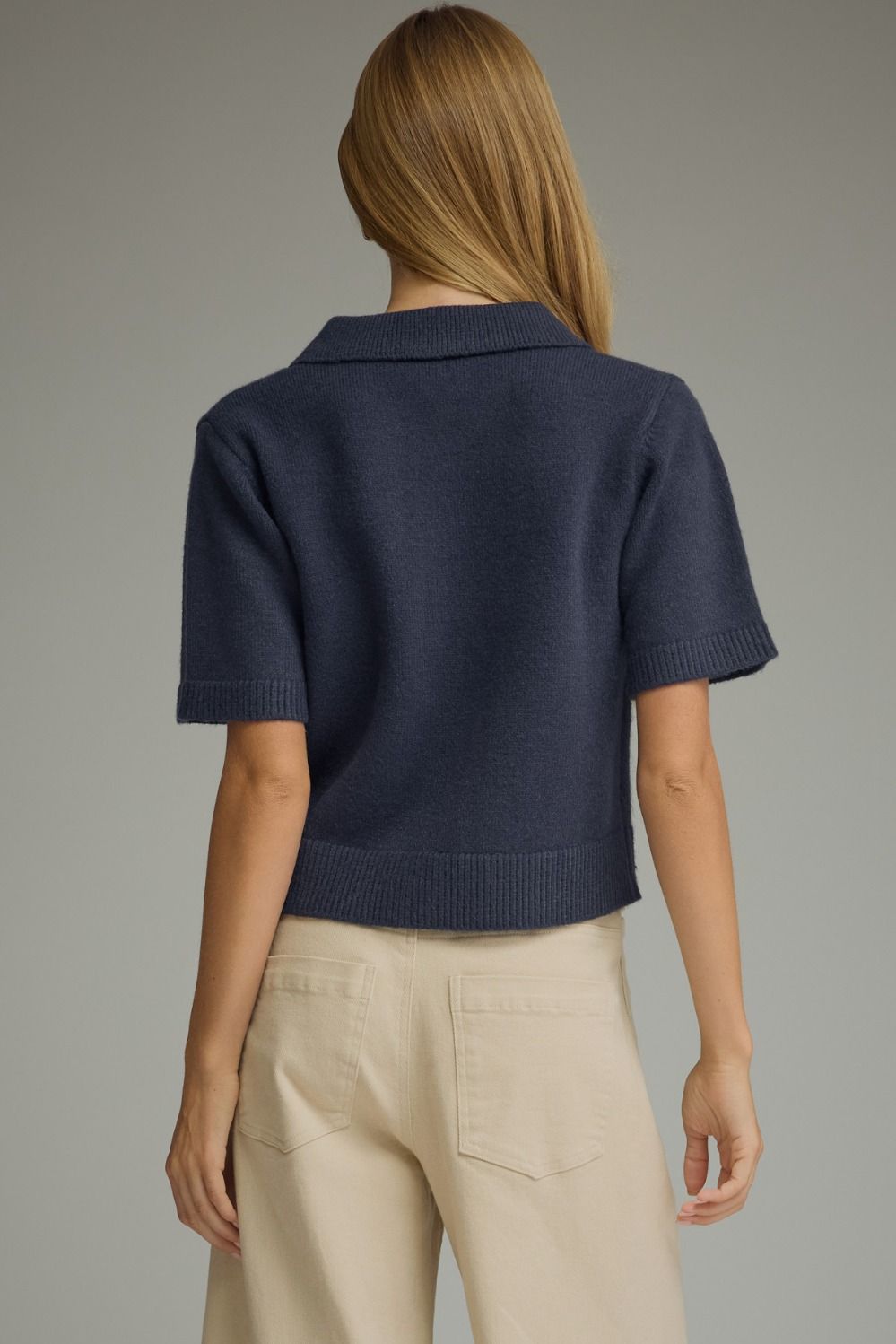 Navy Argyle Sweater