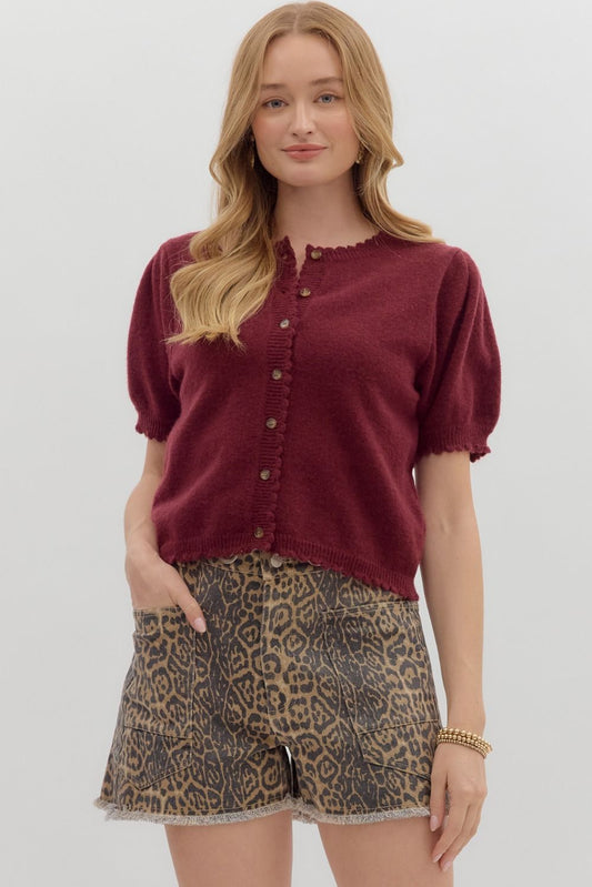 Scallop Cardi