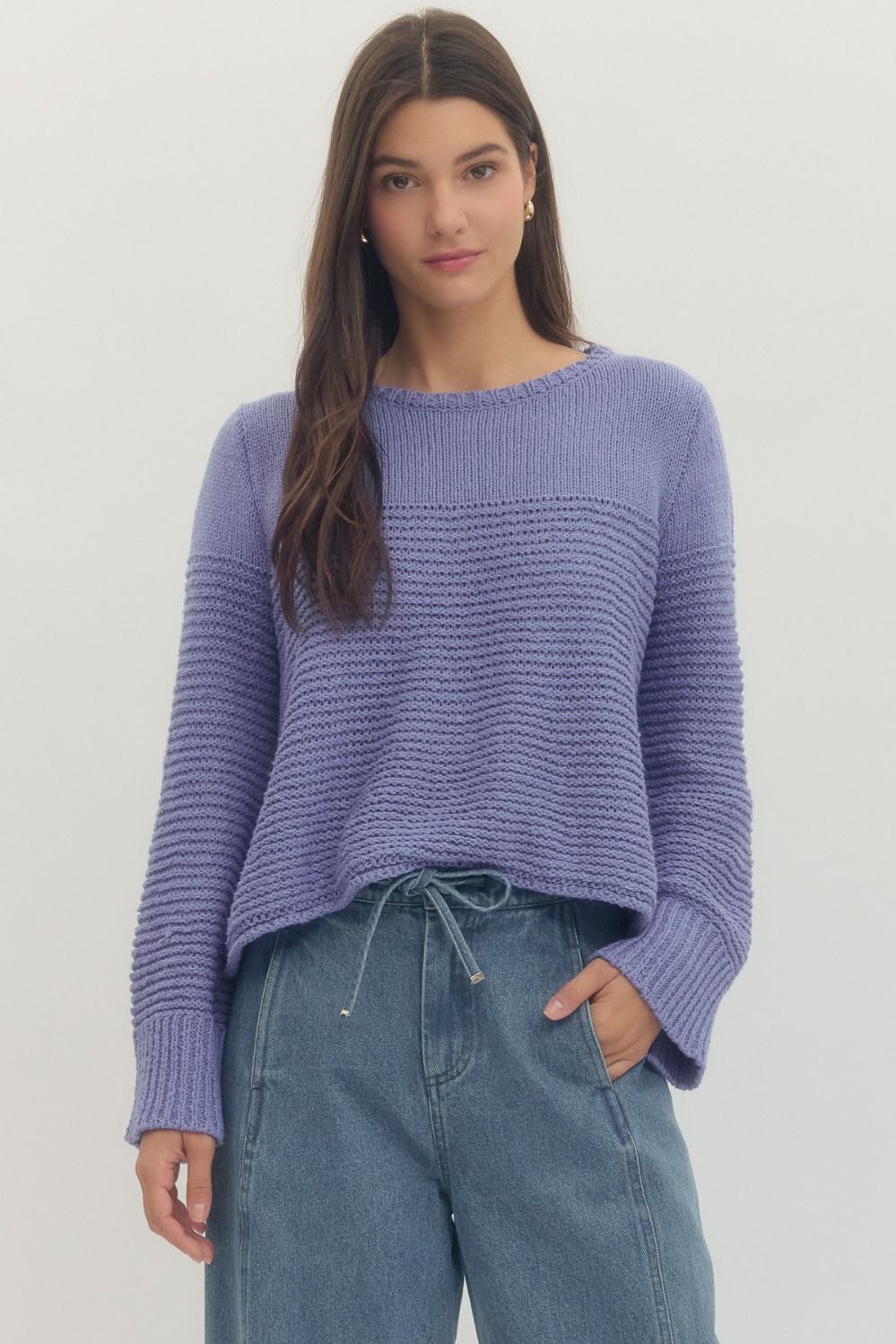 Periwinkle Knit Top