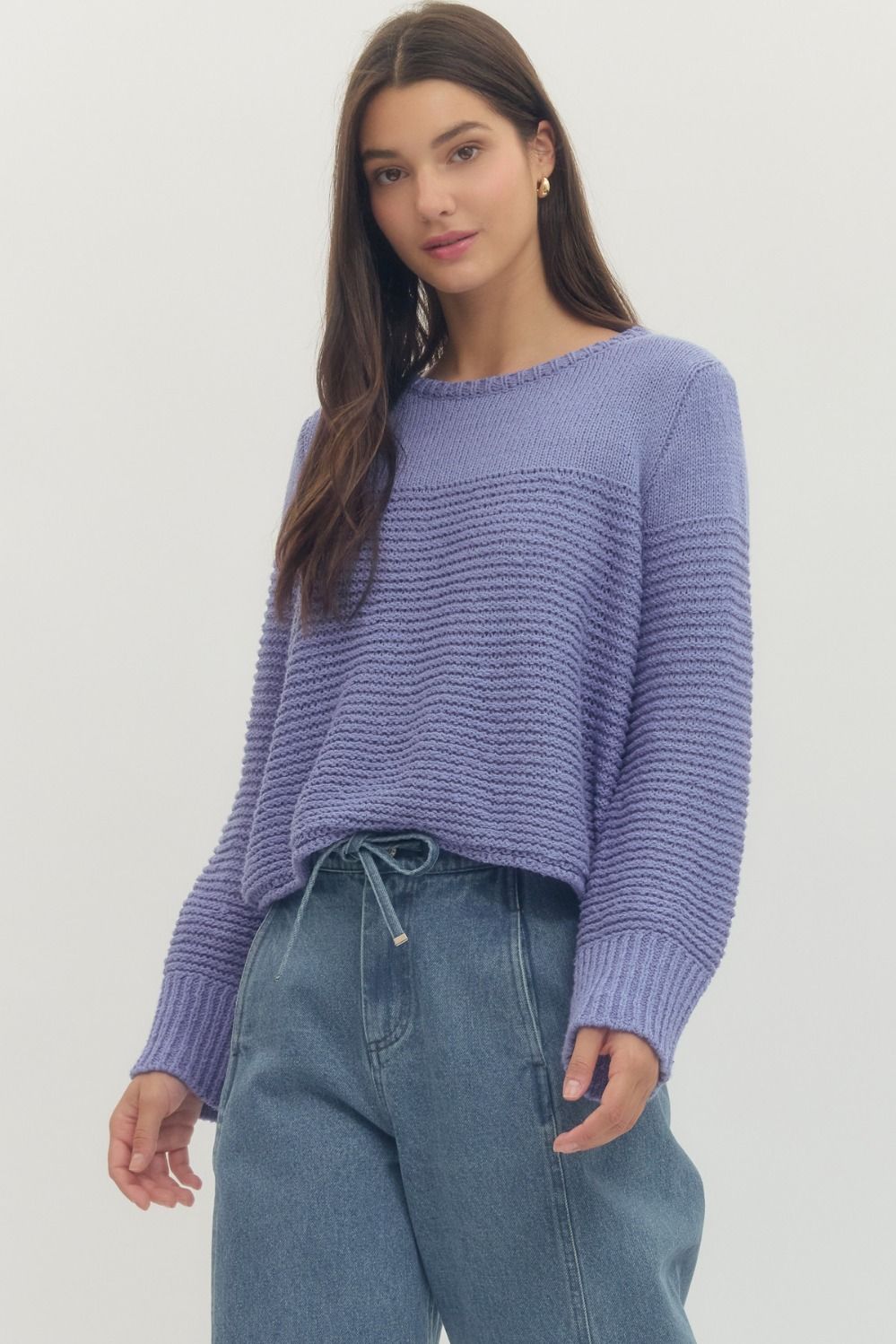 Periwinkle Knit Top