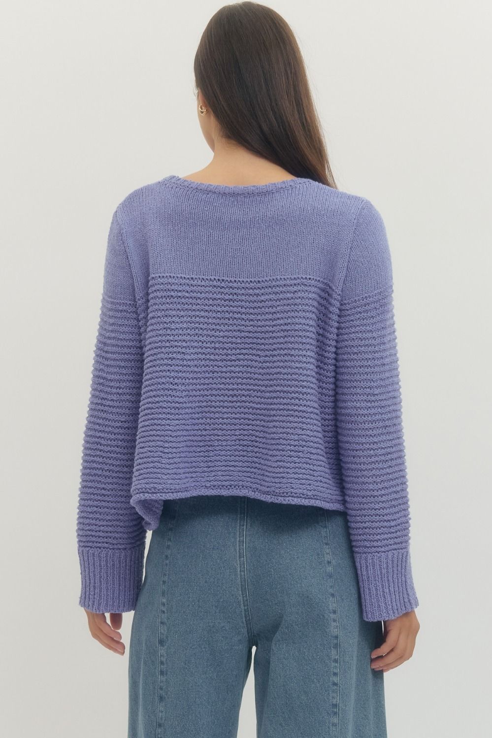 Periwinkle Knit Top
