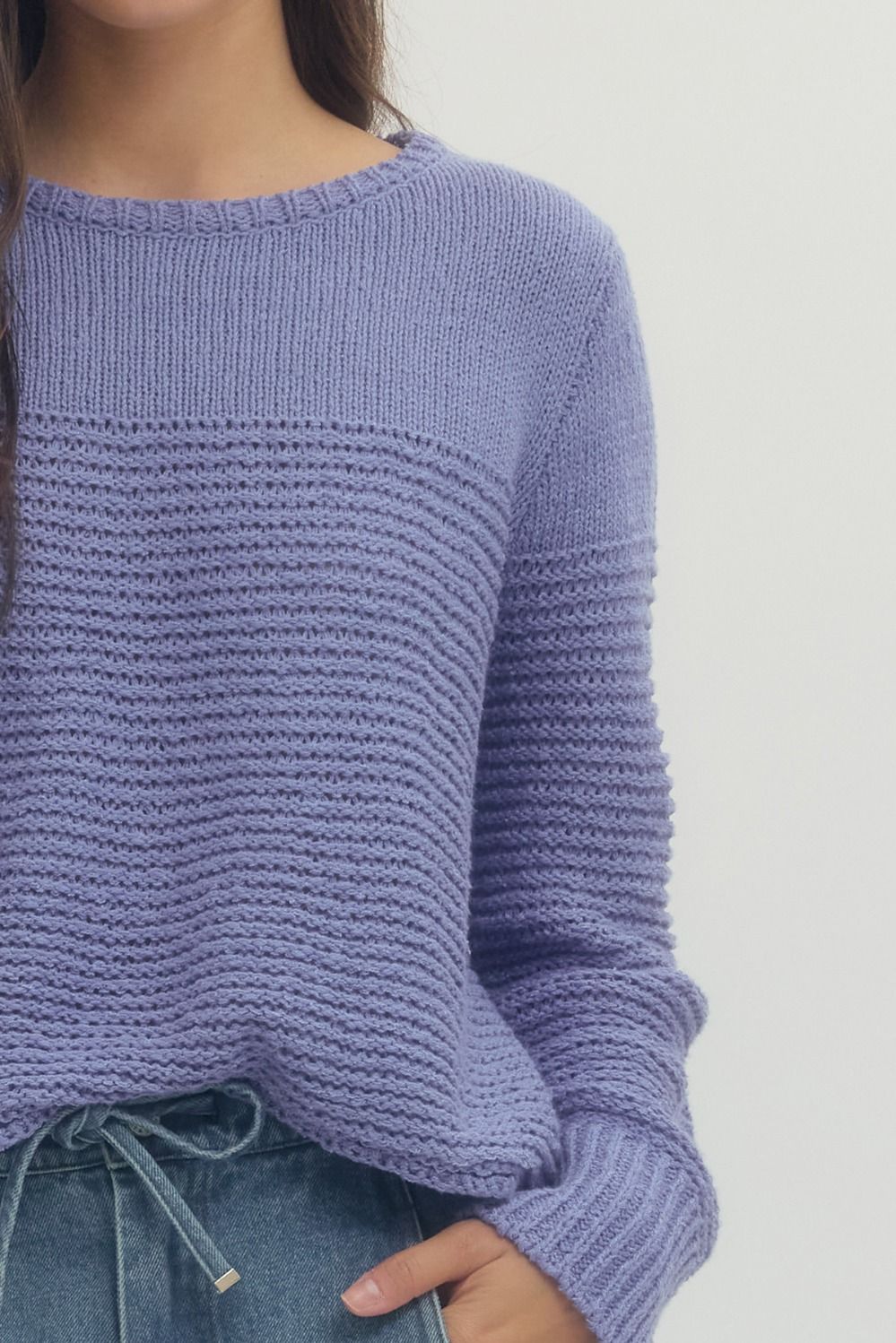 Periwinkle Knit Top