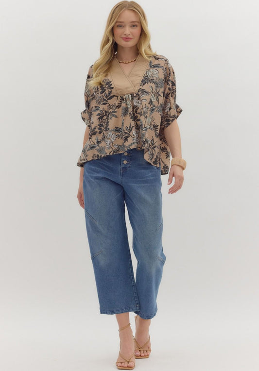 Botanical Print Top