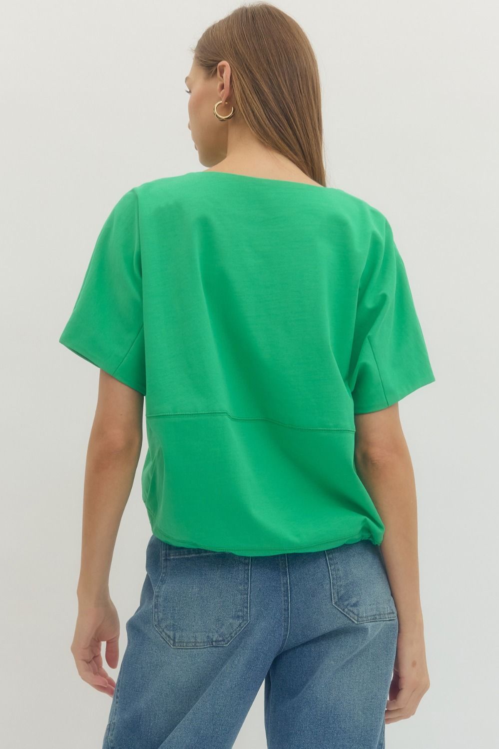 S/S Drawstring Top