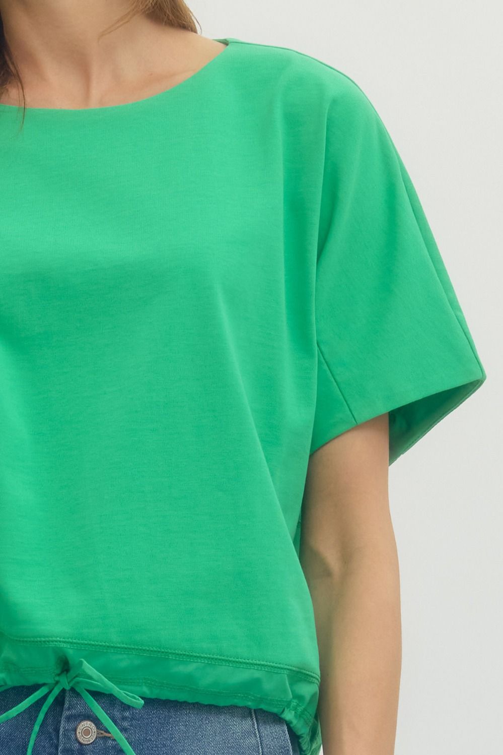 S/S Drawstring Top