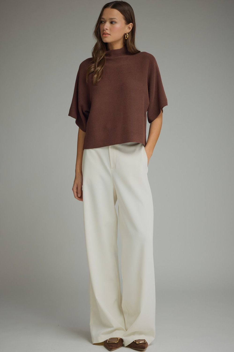 Crimson Mock S/S Sweater