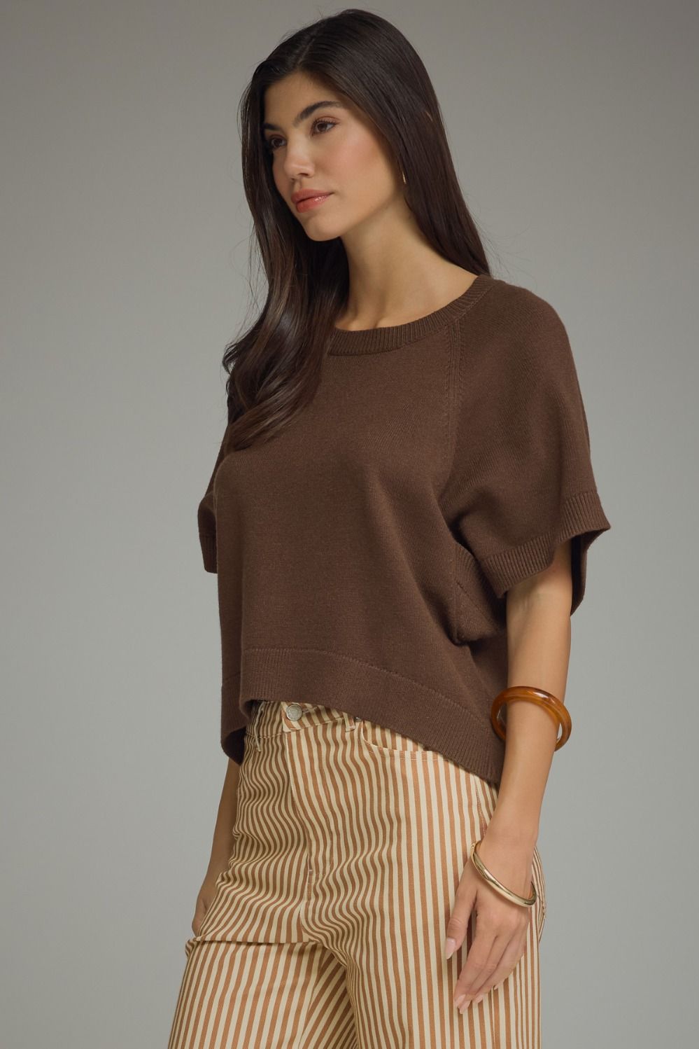 Brown Short Sleeve