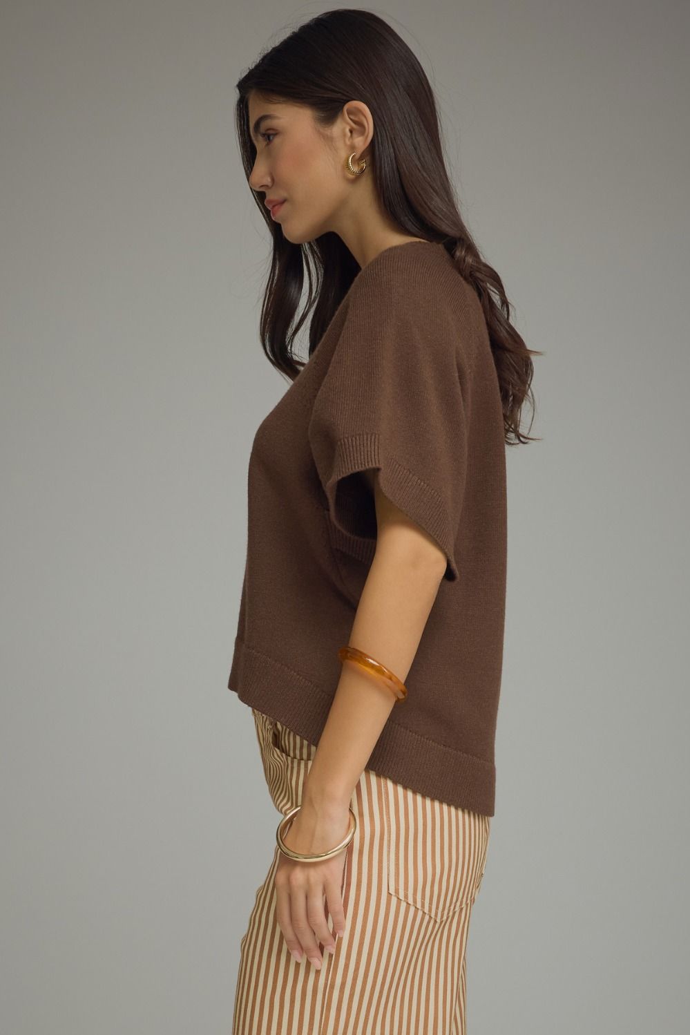 Brown Short Sleeve