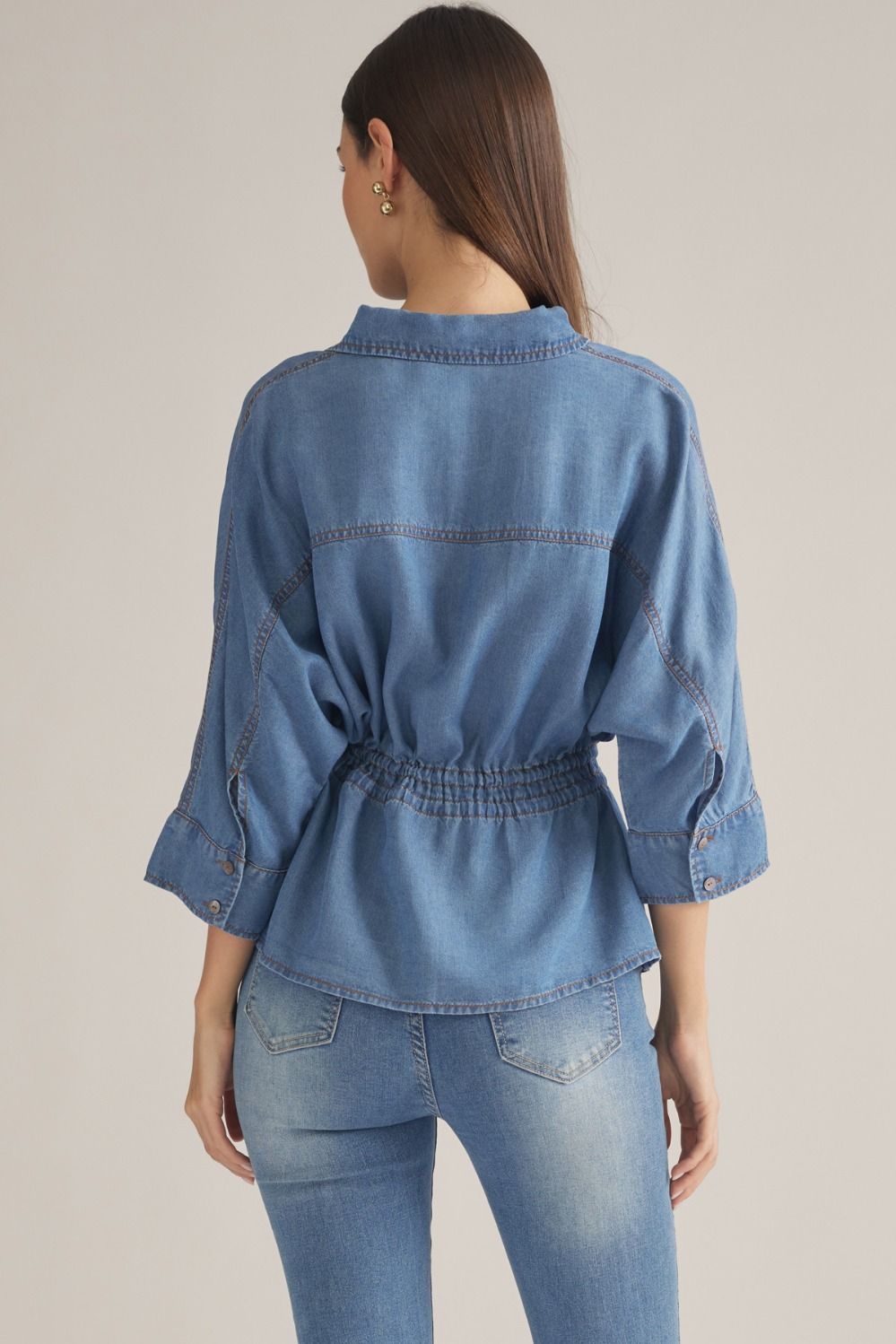 3/4 Drawstring Denim