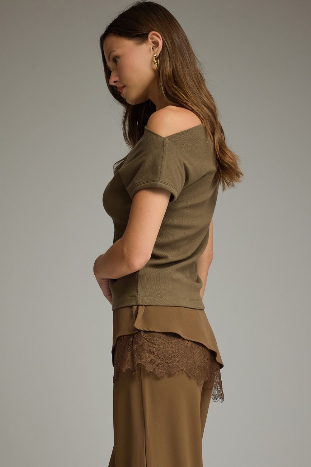 Mocha Off The Shoulder